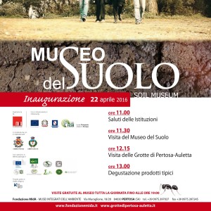 Invito inaugurazione Museo del Suolo